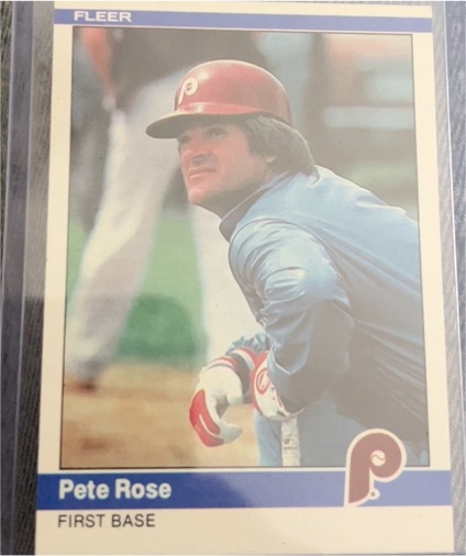 1984 Fleer #46 Pete Rose — front