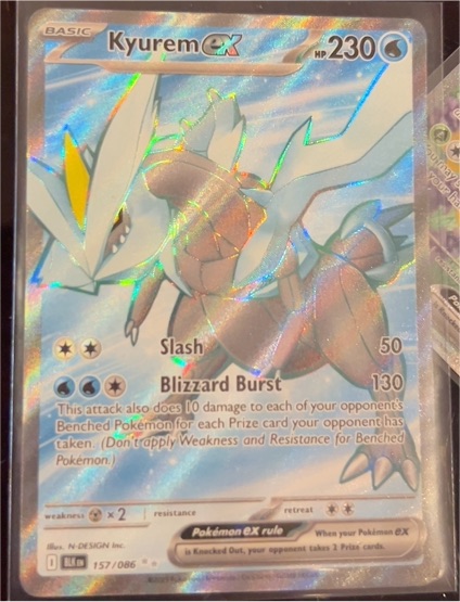 2022 Pokémon Scarlet & Violet Black Bolt #157 Kyurem EX — front