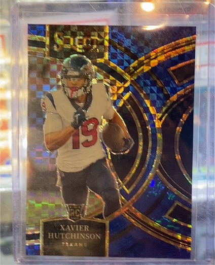 2023 Panini Select #Xavier Hutchinson Rookie Gold /10 Houston Texans RC SP — front