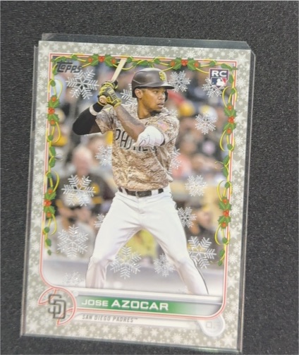 2022 Topps Holiday #HW62 Jose Azocar — front