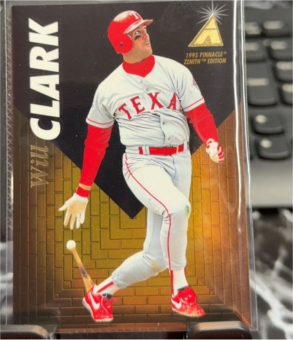 1995 Pinnacle Zenith #110 Will Clark — front