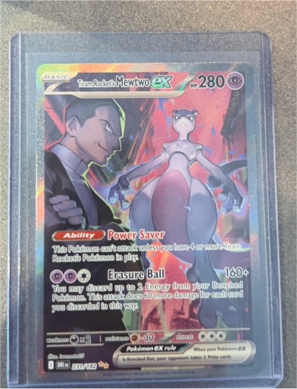 2025 Pokémon Destined Rivals #231 Team Rocket's Mewtwo EX — front