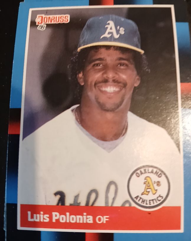 1988 Donruss #425 Luis Polonia — front