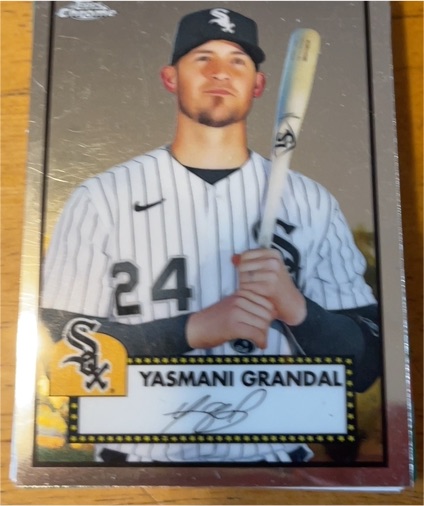 2021 Topps Chrome Platinum Anniversary #220 Yasmani Grandal — front