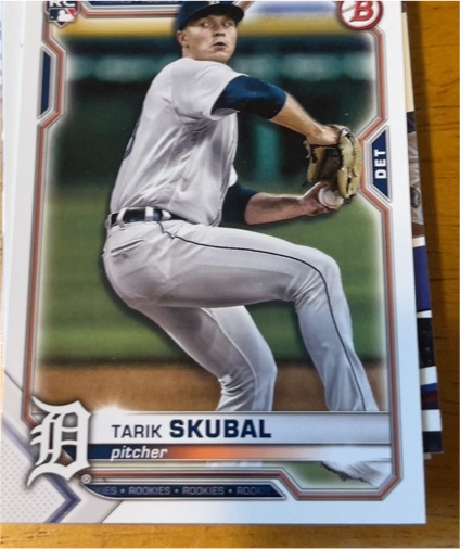 2021 Bowman #11 Tarik Skubal — front
