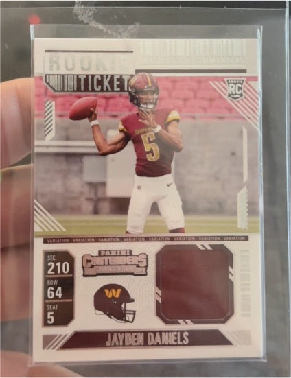 2024 Panini Contenders Rookie Ticket #RTS-JDS Jayden Daniels — front