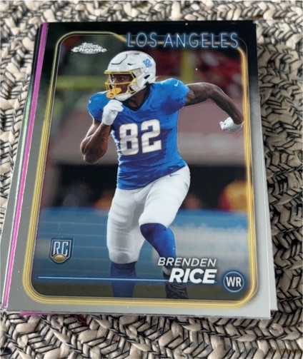 2024 Topps Chrome #241 Brenden Rice — front