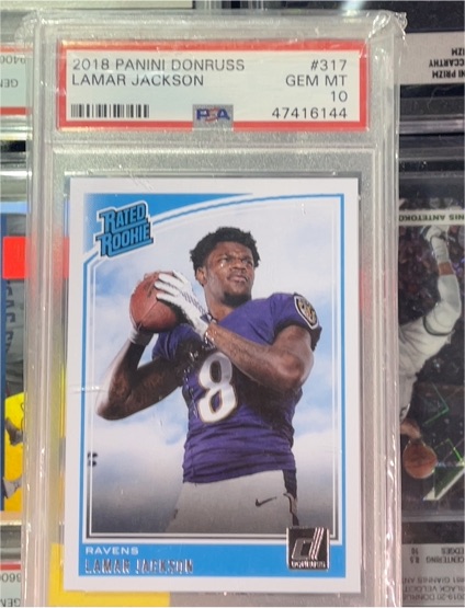 2018 Panini Donruss #317 Lamar Jackson — front