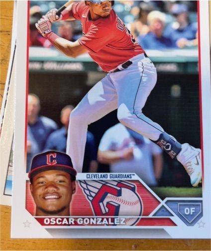 2023 Topps Series 1 #119 Oscar Gonzalez — front