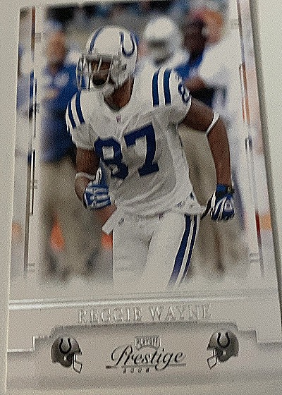 2008 Playoff Prestige Reggie Wayne — front