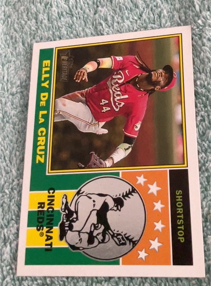 2025 Topps Heritage #76PI-25 Elly De La Cruz — front