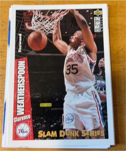 1996 Upper Deck Slam Dunk Series #25 Clarence Weatherspoon — front