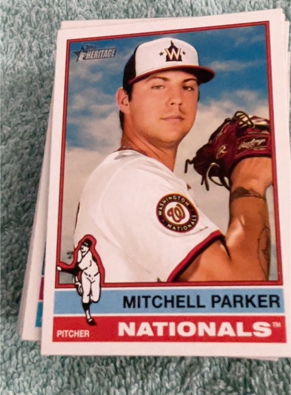 2025 Topps Heritage #311 Mitchell Parker — front