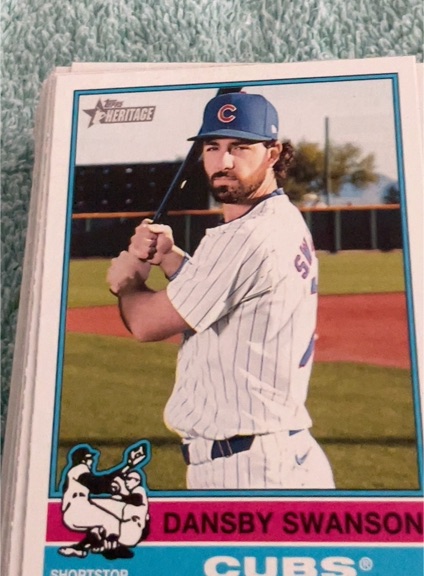 2025 Topps Heritage #128 Dansby Swanson — front