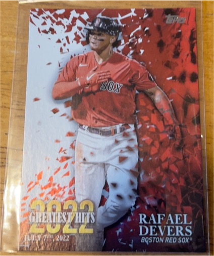 2023 Topps Series 1 #22GH-7 Rafael Devers 2022 Greatest Hits — front