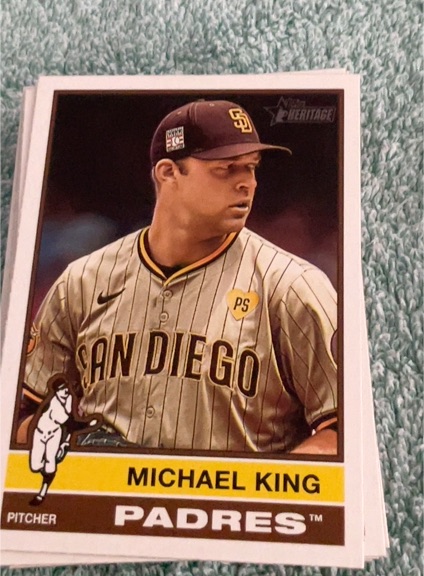 2025 Topps Heritage #105 Michael King — front