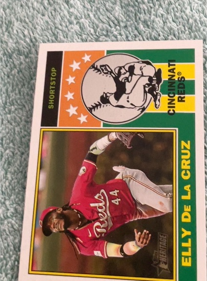 2025 Topps Heritage #76PI-25 Elly De La Cruz — front