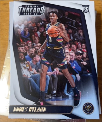 2021-22 Panini Chronicles Threads #78 Bones Hyland — front