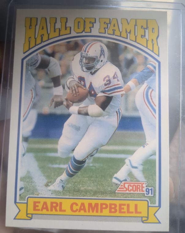 1991 Score #674 Earl Campbell Houston Oilers — front