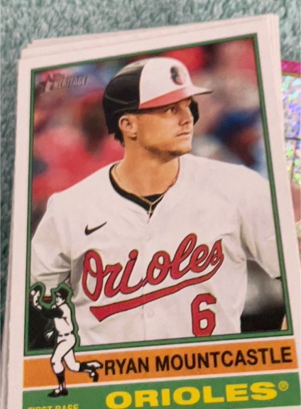 2025 Topps Heritage #27 Ryan Mountcastle — front