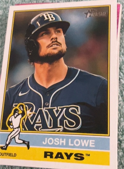 2025 Topps Heritage #228 Josh Lowe — front