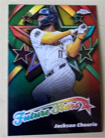 2025 Topps Chrome #FS-4 Jackson Chourio Future Stars Insert Milwaukee Brewers — front