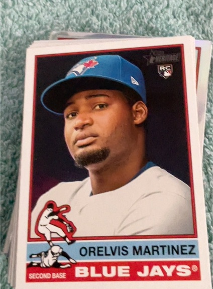 2025 Topps Heritage #383 Orelvis Martinez — front