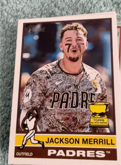 2025 Topps Heritage #422 Jackson Merrill — front