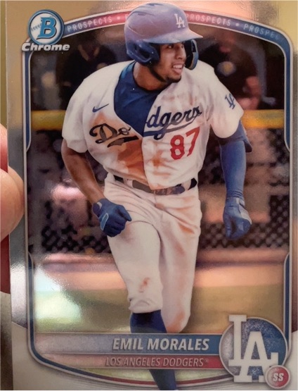 2025 Bowman Chrome Prospects #BCP-127 Emil Morales — front