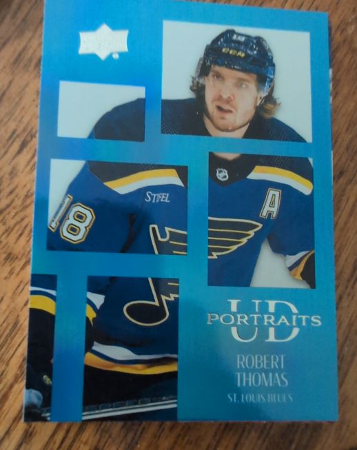 2024-25 Upper Deck NHL Series 1 UD Portraits #P-24 Robert Thomas — front