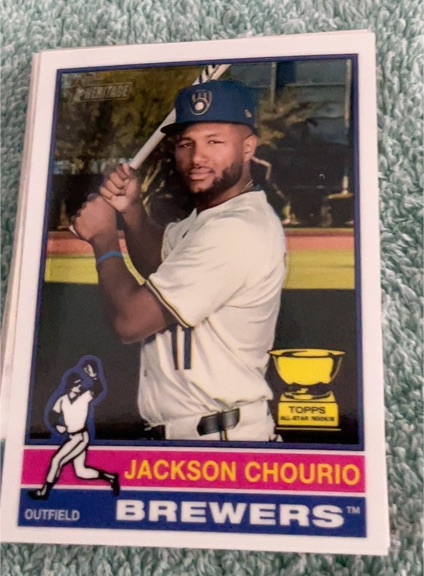 2025 Topps Heritage #106 Jackson Chourio — front