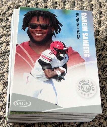 2025 Sage High Series #165 Raheim Sanders — front