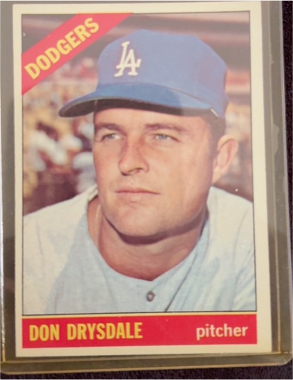 1966 Topps #430 Don Drysdale — front