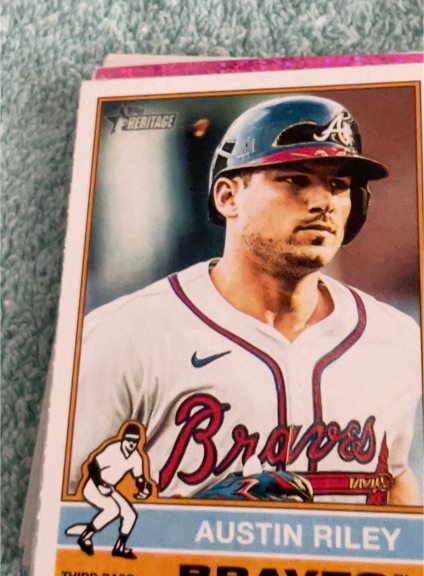 2025 Topps Heritage #364 Austin Riley — front