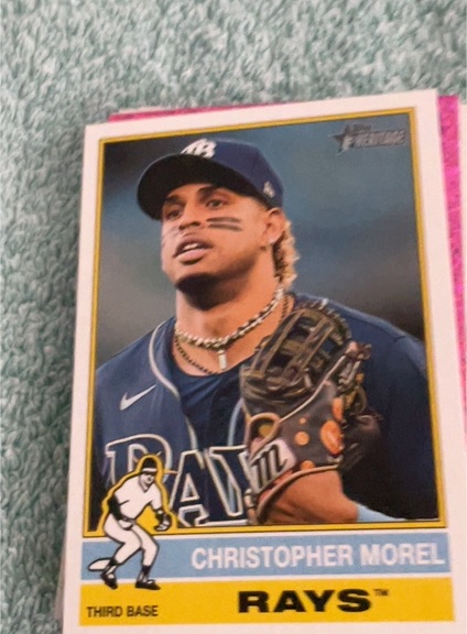 2025 Topps Heritage #299 Christopher Morel — front