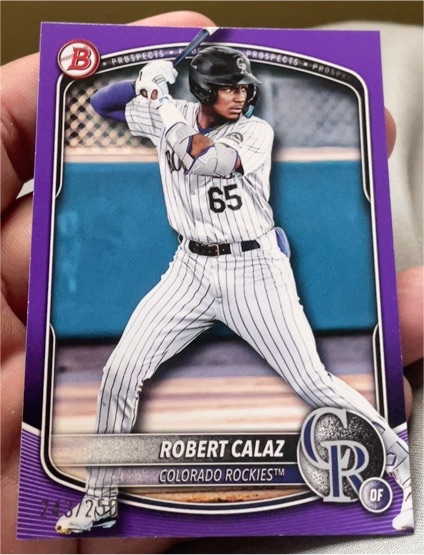 2025 Bowman Prospects #BP-40 Robert Calaz — front