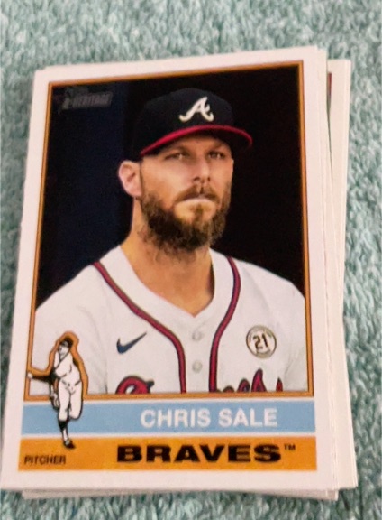 2025 Topps Heritage #257 Chris Sale — front