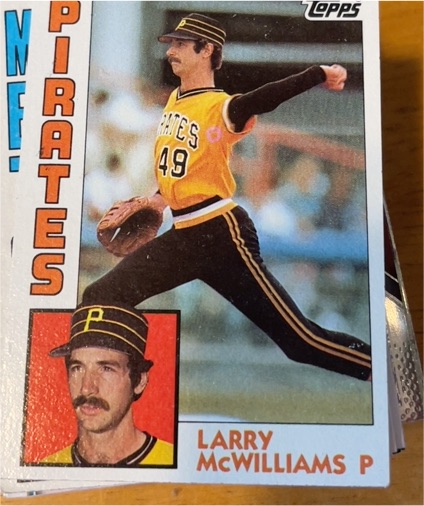 1984 Topps #668 Larry McWilliams — front