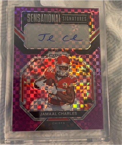2022 Panini Prizm Sensational Signatures #SS-JC Jamaal Charles — front