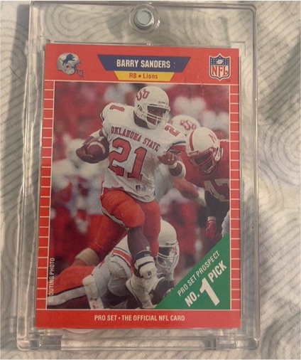 1989 Pro Set #494 Barry Sanders — front