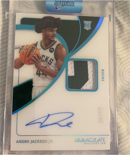 2023-24 Panini Immaculate #8 Andre Jackson Jr. — front