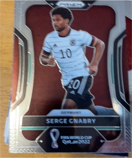 2022 Panini Prizm FIFA World Cup Qatar #117 Serge Gnabry — front
