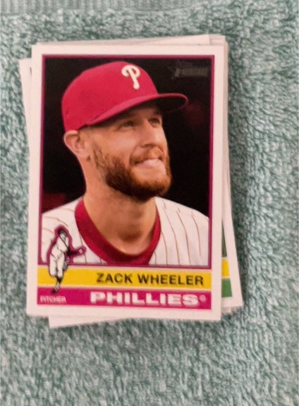 2025 Topps Heritage #65 Zack Wheeler — front