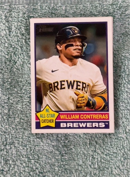 2025 Topps Heritage #300 William Contreras — front