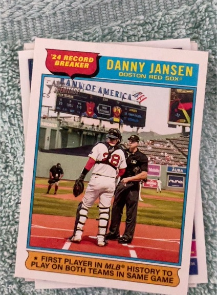 2025 Topps Heritage #6 Danny Jansen Record Breaker Boston Red Sox — front