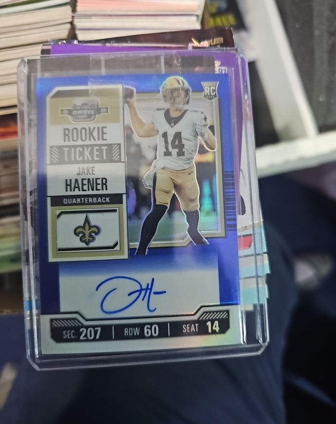 2023 Panini Contenders Optic Rookie Ticket # Jake Haener — front