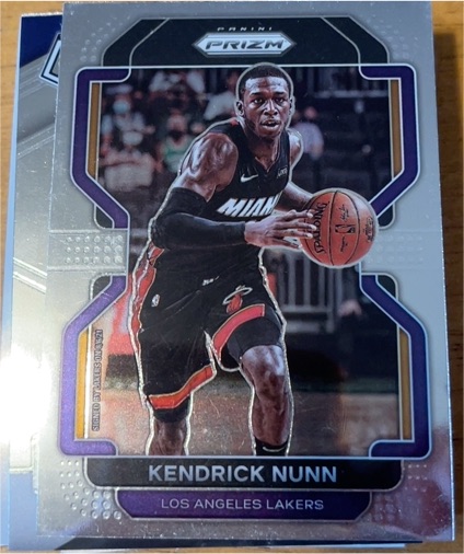 2021-22 Panini Prizm #216 Kendrick Nunn Los Angeles Lakers — front