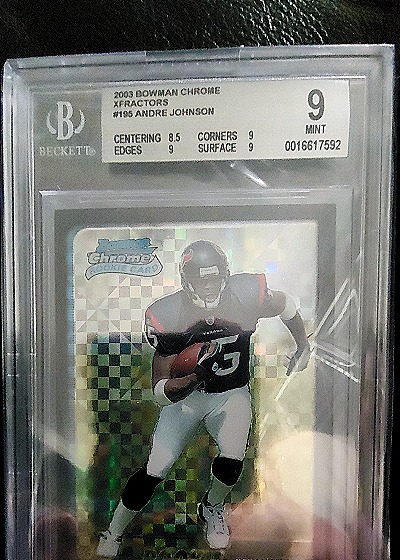 2003 Bowman Chrome #195 Andre Johnson — front