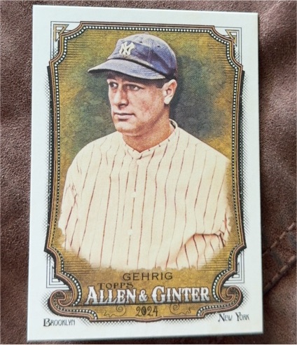 2024 Topps Allen & Ginter #129 Lou Gehrig — front