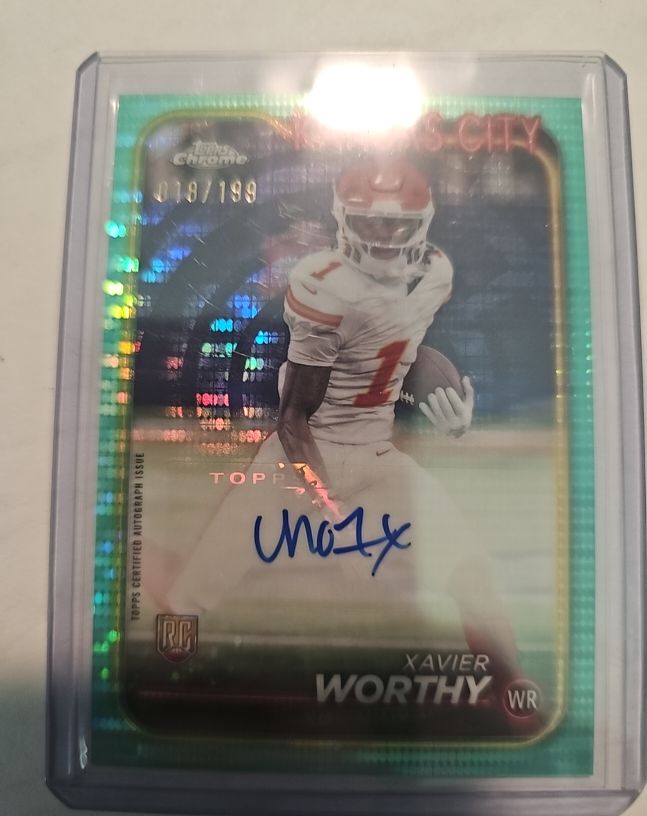 2024 Topps Chrome #RA-XWO Xavier Worthy — front